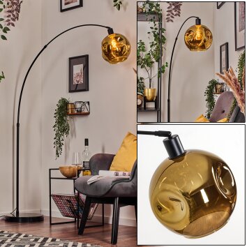 Ripoll kullampa, Golvlampa, Båglampor Svart, 1-ljuskällor