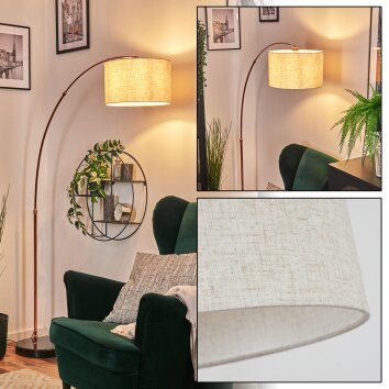 Bassagoda Golvlampa Kopparfärg, Svart, 1-ljuskällor
