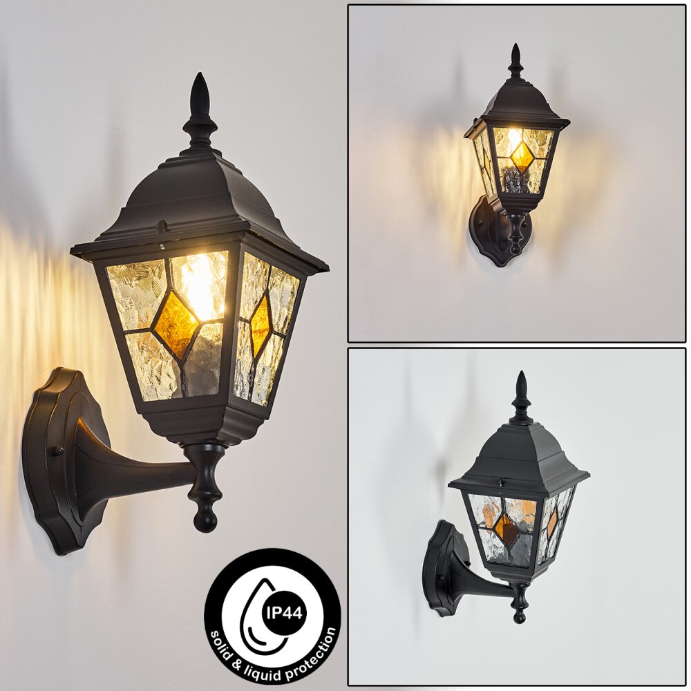 Naofe vägglampa utomhus, Vägglampa Svart, 1-ljuskällor main product photo