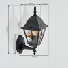 Naofe vägglampa utomhus, Vägglampa Svart, 1-ljuskällor