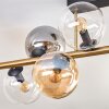 Gastor Taklampa, kullampa Guld, Svart, 10-ljuskällor