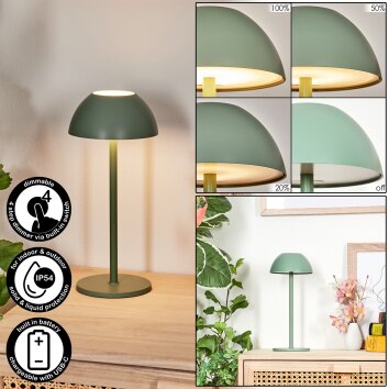 Laken Bordslampa utomhus, badrumslampa, Bordslampa LED Grön, 1-ljuskällor