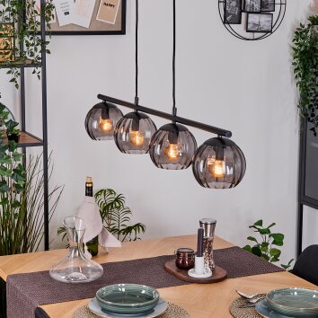 Koyoto Pendellampa, kullampa, Pendelbelysning Rökfärger, 4-ljuskällor