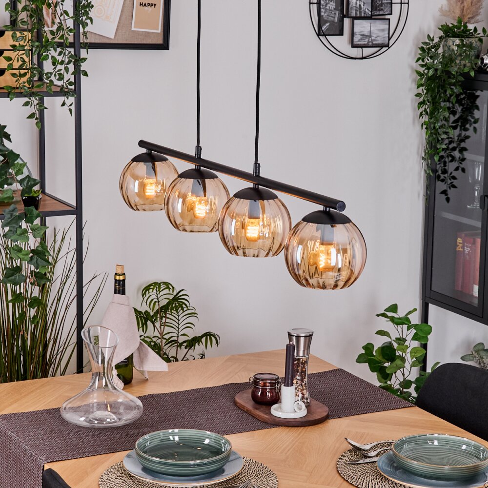 Koyoto Pendellampa, kullampa, Pendelbelysning Amber, 4-ljuskällor main product photo