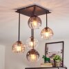 Koyoto Taklampa, kullampa Amber, Klart, Rökfärger, 5-ljuskällor