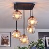 Koyoto Taklampa, kullampa Amber, Klart, 5-ljuskällor