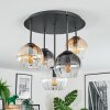 Koyoto Taklampa, kullampa 45 cm Amber, Klart, Rökfärger, 5-ljuskällor