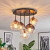Koyoto Taklampa, kullampa 45 cm Amber, Klart, Rökfärger, 5-ljuskällor