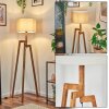 Soungou Golvlampa Naturfärger, Svart, 1-ljuskällor