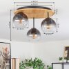 Koyoto Taklampa, kullampa 40 cm Naturfärger, Svart, 3-ljuskällor