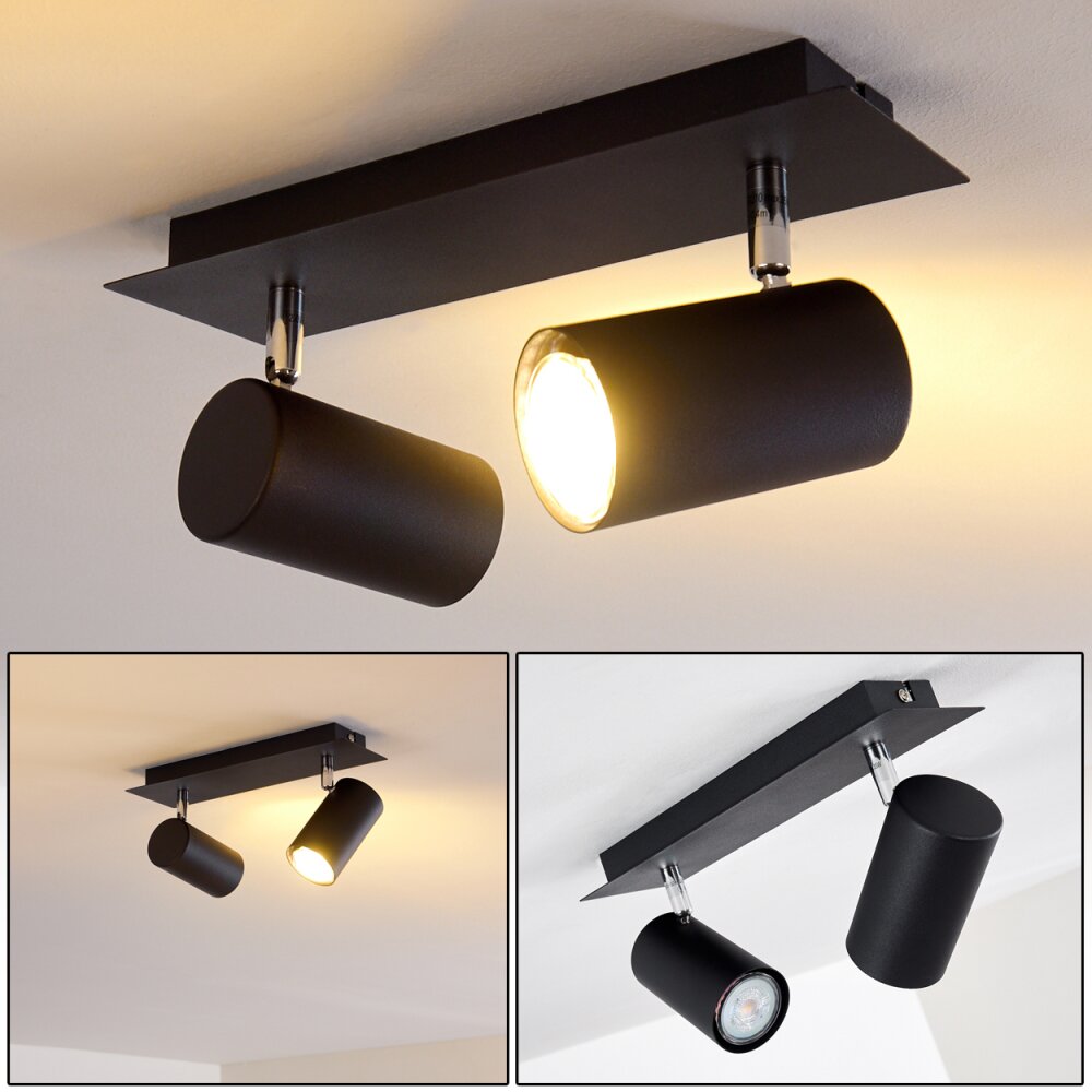 Zuoz Taklampa, Takstrålkastare Svart, 2-ljuskällor main product photo