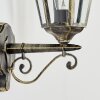 Hongkong vägglampa utomhus, Vägglampa Guld, Svart, 1-ljuskällor