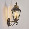 Hongkong vägglampa utomhus, Vägglampa Guld, Svart, 1-ljuskällor