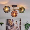 Ripoll Taklampa, kullampa Guld, Svart, 3-ljuskällor