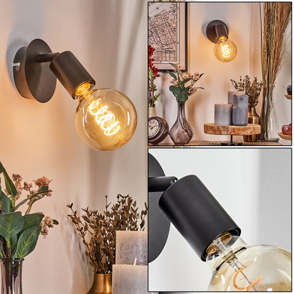 Geira Takstrålkastare, Vägglampa, Väggspotlight Svart, 1-ljuskällor main product photo