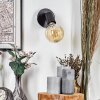 Geira Takstrålkastare, Vägglampa, Väggspotlight Svart, 1-ljuskällor