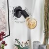 Geira Takstrålkastare, Vägglampa, Väggspotlight Svart, 1-ljuskällor