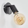 Geira Takstrålkastare, Vägglampa, Väggspotlight Svart, 1-ljuskällor