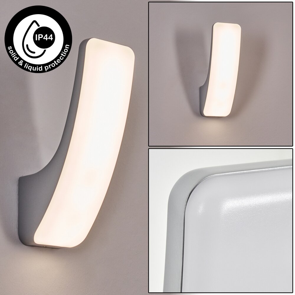 Gilan vägglampa utomhus, Vägglampa LED Silver, 1-ljuskällor main product photo