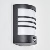 Heran vägglampa utomhus, Vägglampa LED Svart, 1-ljuskällor, Rörelsedetektor