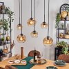 Ripoll Pendellampa, kullampa, Pendelbelysning Amber, Klart, 6-ljuskällor