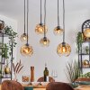 Ripoll Pendellampa, kullampa, Pendelbelysning Amber, Klart, 6-ljuskällor