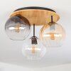 Koyoto Taklampa, kullampa 40 cm Naturfärger, Svart, 3-ljuskällor