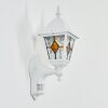 Naofe vägglampa utomhus, Vägglampa Vit, 1-ljuskällor, Rörelsedetektor