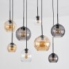 Koyoto Pendellampa, kullampa, Pendelbelysning Amber, Klart, Rökfärger, 8-ljuskällor