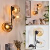 Koyoto kullampa, Vägglampa Amber, Klart, 3-ljuskällor