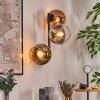Koyoto kullampa, Vägglampa Guld, Klart, Kopparfärg, Rökfärger, 3-ljuskällor