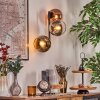 Koyoto kullampa, Vägglampa Krom, Guld, Klart, Kopparfärg, Rökfärger, 3-ljuskällor