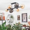 Koyoto Taklampa, kullampa Amber, Rökfärger, 8-ljuskällor