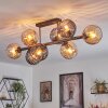 Koyoto Taklampa, kullampa Amber, Rökfärger, 8-ljuskällor