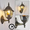 Naofe vägglampa utomhus, Vägglampa Brun, Guld, 1-ljuskällor