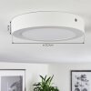 Finsrud Taklampa LED Vit, 1-ljuskällor