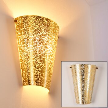 Zera Up & Down Lampa, Vägglampa Guld, 1-ljuskällor