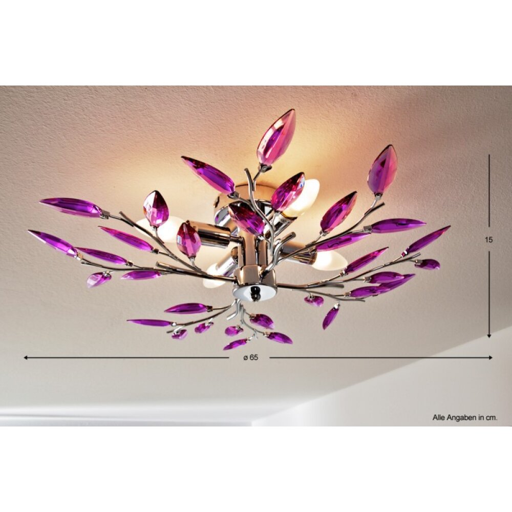 Globo Libra Taklampa Krom, 4-ljuskällor main product photo