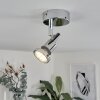 Morges Taklampa, Takstrålkastare, Vägglampa, Väggspotlight LED Krom, 1-ljuskällor