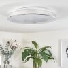 Morges Taklampa LED Krom, Vit, 1-ljuskällor
