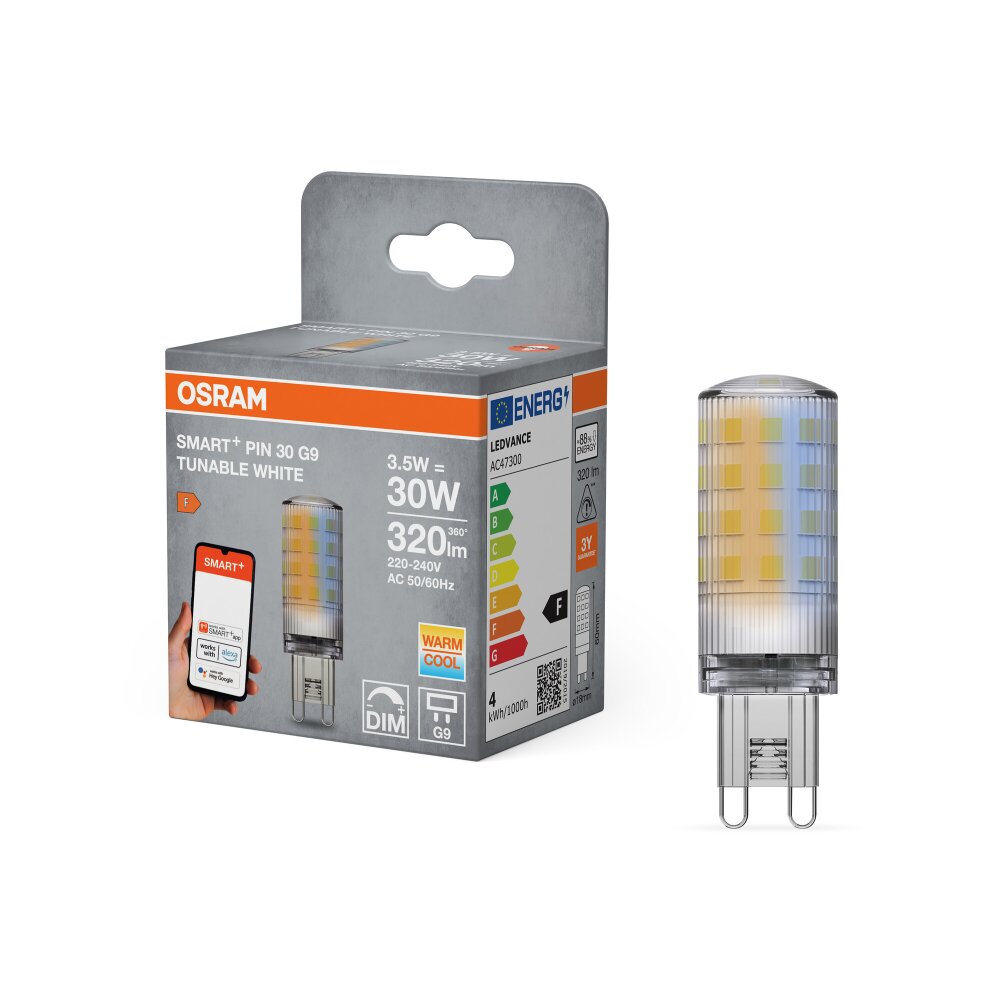 Osram G9 LED 3.5 Watt varmvit dimbar 320 Lumen main product photo