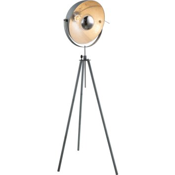Globo MIRAM Golvlampa Grått, 1-ljuskällor