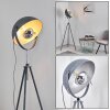 Bagdad Golvlampa, Golvlampa Blå, Krom, Grått, 1-ljuskällor