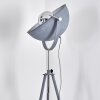 Bagdad Golvlampa, Golvlampa Blå, Krom, Grått, 1-ljuskällor