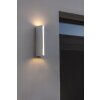 Lutec Lampor LEO vägglampa utomhus, Vägglampa LED Krom, 1-ljuskällor