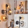 Koyoto kullampa, Vägglampa Amber, Klart, Rökfärger, 3-ljuskällor