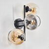 Koyoto kullampa, Vägglampa Amber, Klart, Rökfärger, 3-ljuskällor