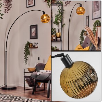 Ripoll Golvlampa, Båglampor Svart, 1-ljuskällor