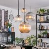 Koyoto Pendellampa, kullampa, Pendellampa Cluster Amber, Klart, Rökfärger, 4-ljuskällor