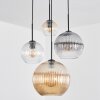 Koyoto Pendellampa, kullampa, Pendellampa Cluster Amber, Klart, Rökfärger, 4-ljuskällor
